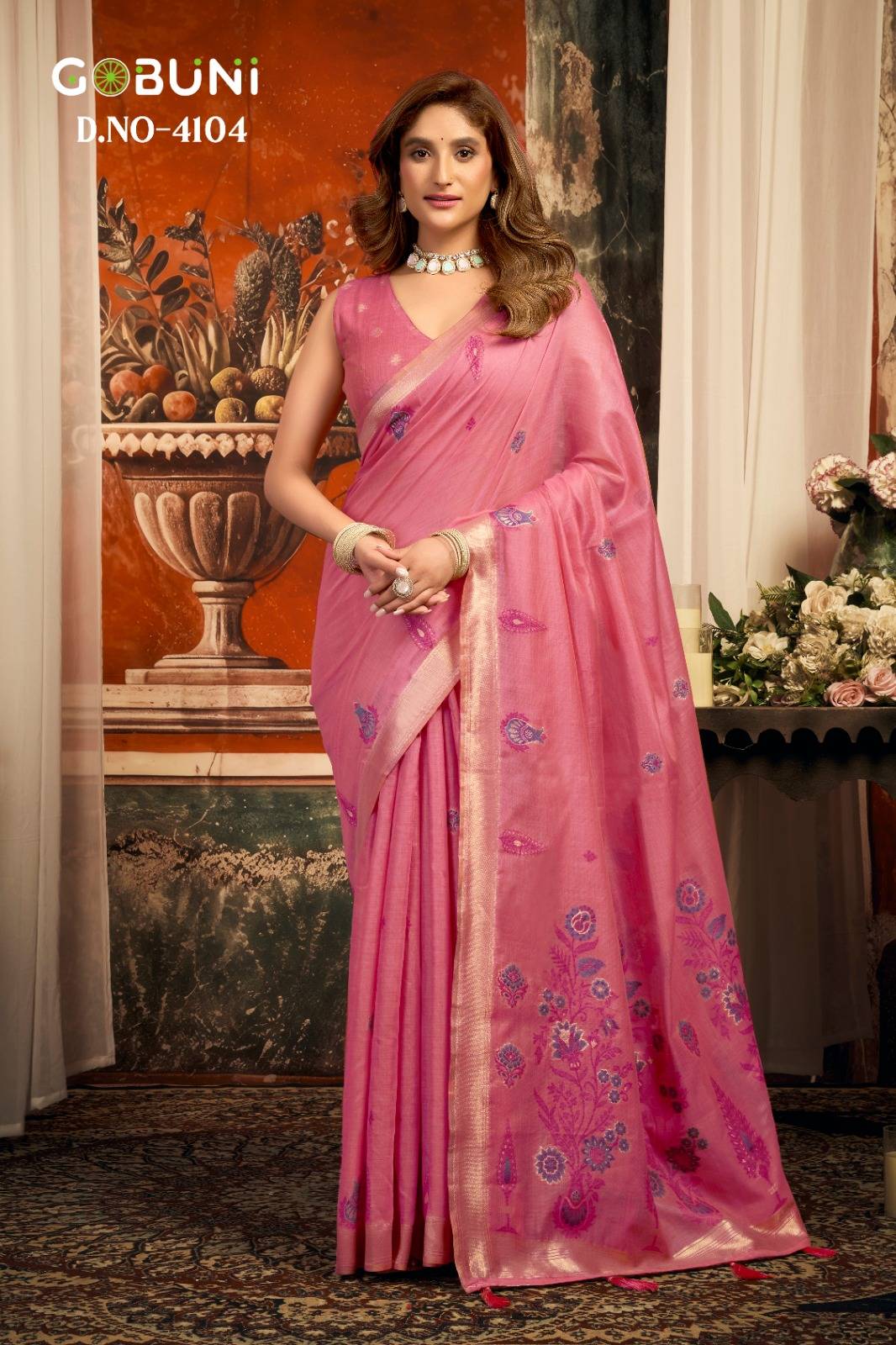 Sejal By Gobuni 4101 To 4106 Series Indian Traditional Wear Collection Beautiful Stylish Fancy Colorful Party Wear & Occasional Wear pure cotton Sarees At Wholesale Price
